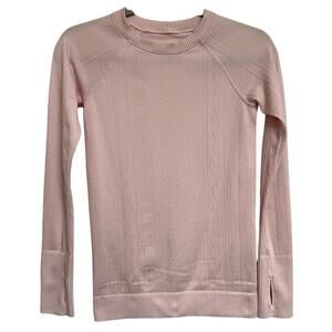 Lululemon Textured Long Sleeve Athletic Top Size S/M
